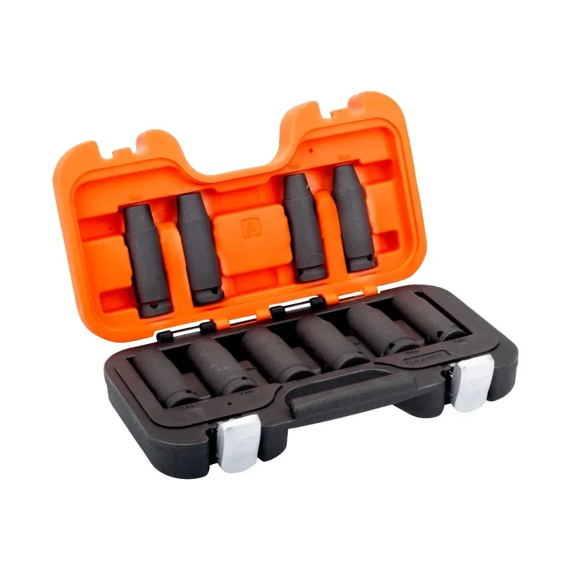 Bahco 10-Piece 1/2 in Hexagon Impact Socket Set Phosphate Finish Alloy Steel DD/S10