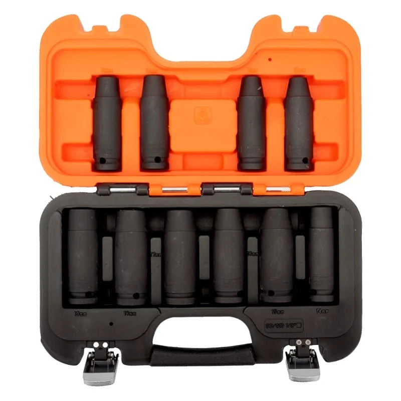 Bahco 10-Piece 1/2 in Hexagon Impact Socket Set Phosphate Finish Alloy Steel DD/S10