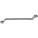 Bahco Offset Double-Ended Ring Spanner 10 to 11 mm², Chrome Finish, Alloy Steel, 190mm Overall Length 2M-10-11