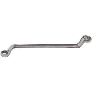 Bahco Offset Ring Spanner 12 to 13 mm², Chrome Finished Alloy Steel, 210mm Overall Length 2M-12-13