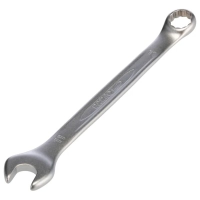 Bahco Combination Spanner 11 mm, 153mm Overall Length, Alloy Steel, Chrome Finish 111M-11