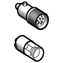 Schneider Electric Orange LED Reflector Lamp with BA9 Base, Length 250m, Harmony Series DL1CJ0245