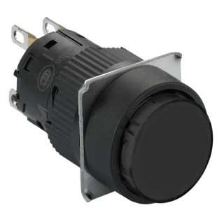 Schneider Electric Harmony XB6 Series Push Button Switch 16 mm Panel Cutout SPDT Momentary Black LED IP65 110 V XB6EAA21P