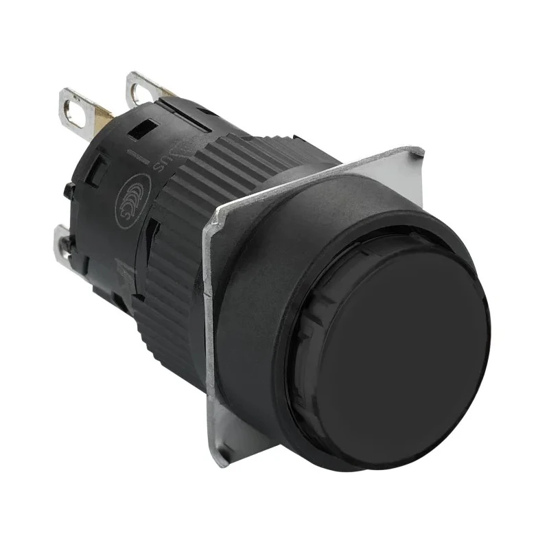 Schneider Electric Harmony XB6 Series Push Button Switch 16 mm Panel Cutout SPDT Momentary Black LED IP65 110 V XB6EAA21P
