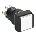 Schneider Electric Harmony XB6 Series Illuminated Push Button Switch, Snap Action, Panel Mount, 16 mm Cutout XB6ECW1B2P