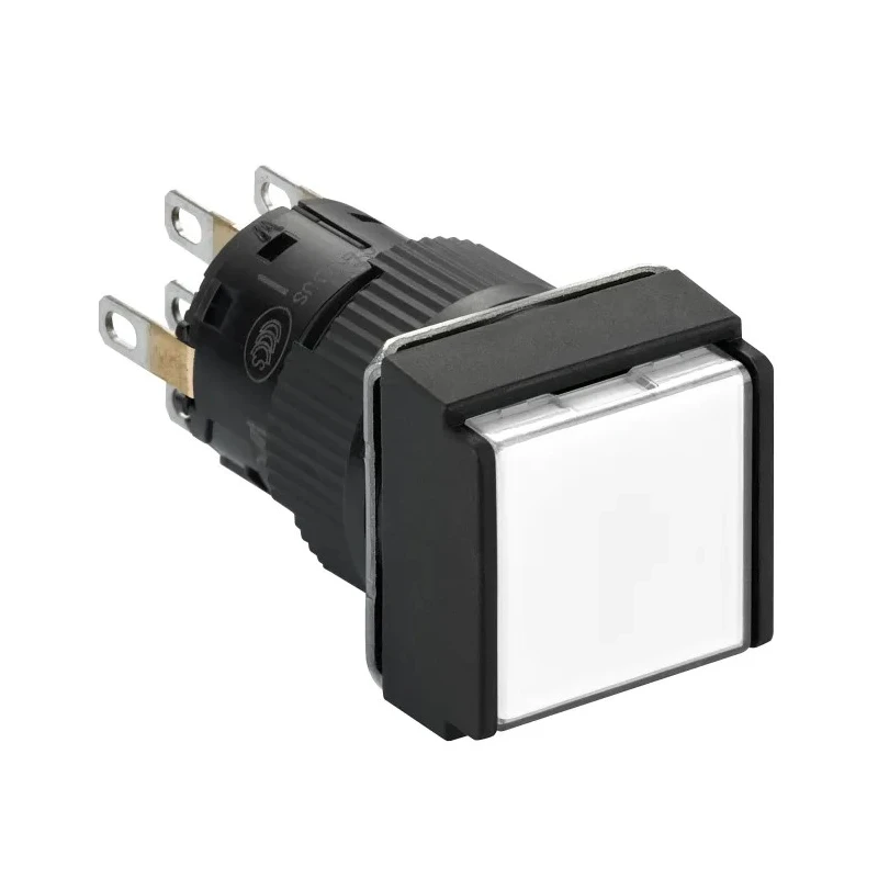 Schneider Electric Harmony XB6 Series Illuminated Push Button Switch, Snap Action, Panel Mount, 16 mm Cutout XB6ECW1B2P