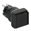 Schneider Electric Harmony XB6 Series Push Button Switch Panel Mount Spring Return, 16 mm Cutout, SPDT, Black LED XB6ECA21P