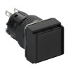 Schneider Electric Harmony XB6 Series Push Button Switch Panel Mount Spring Return, 16 mm Cutout, SPDT, Black LED XB6ECA21P