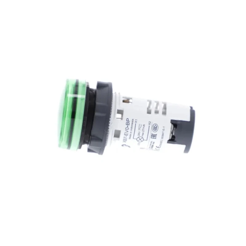 Schneider Electric Panel Mount Green LED Pilot Light 22 mm Cutout, 26.4 V AC, 30 V DC, IP20/IP65, Round XB7EV03BP