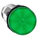 Schneider Electric Panel Mount Green LED Pilot Light 22 mm Cutout, 26.4 V AC, 30 V DC, IP20/IP65, Round XB7EV03BP