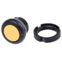 Schneider Electric Harmony XAC Series Yellow Front Mounting Push Button Head 22 mm Cutout IP69 XACA9415