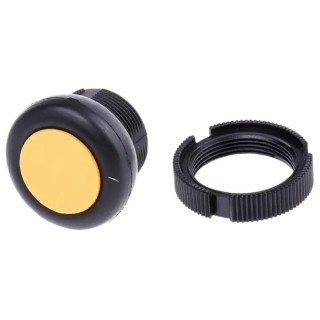 Schneider Electric Harmony XAC Series Yellow Front Mounting Push Button Head 22 mm Cutout IP69 XACA9415