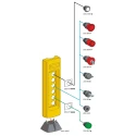 Schneider Electric Harmony XAC Series Yellow Front Mounting Push Button Head 22 mm Cutout IP69 XACA9415