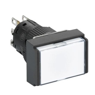 Schneider Electric Harmony XB6E Series Illuminated Push Button Switch, Spring Return, Panel Mount, 16 mm Cutout XB6EDW1B1P