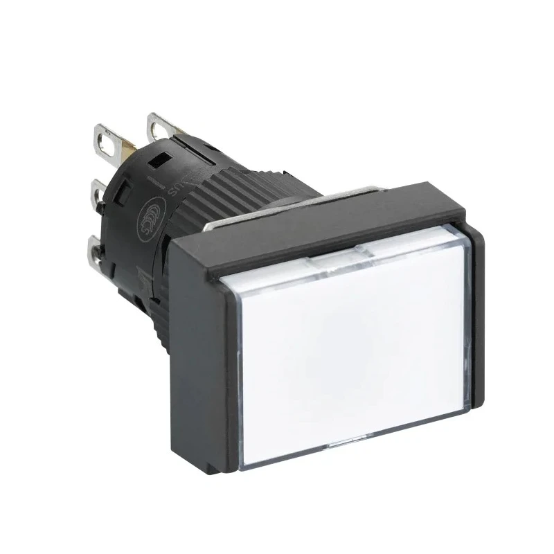Schneider Electric Harmony XB6E Series Illuminated Push Button Switch, Spring Return, Panel Mount, 16 mm Cutout XB6EDW1B1P