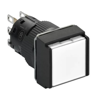 Schneider Electric Harmony XB6 Series Illuminated Push Button Switch, Spring Return, Panel Mount, 16 mm Cutout XB6ECW1B1P
