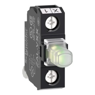 Schneider Electric Harmony Series Light Block White LED Illumination, Screw Clamp Terminal, 230-240V ZALVM1