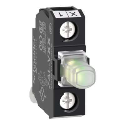 Schneider Electric Harmony Series Light Block White LED Illumination, Screw Clamp Terminal, 230-240V ZALVM1