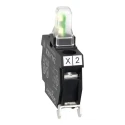 Schneider Electric Harmony Series Light Block White LED Illumination, Screw Clamp Terminal, 230-240V ZALVM1