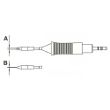 Weller Soldering Iron Tip 2.2 mm Chisel RTM 022 S ou RT8 Model for Use with WMRP, WXMP T0054460899