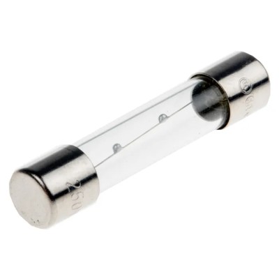 RS PRO 1.5A T Glass Cartridge Fuse, 6.3 x 32 mm, 250V AC, Glass Body, 31.8mm Length 611-0254