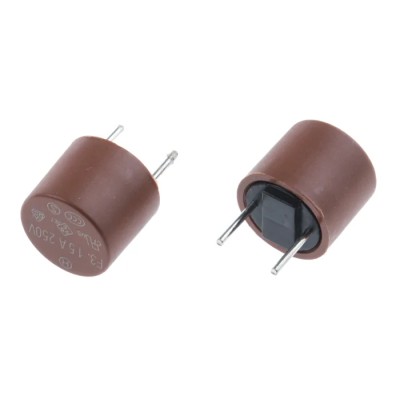 RS PRO Non-Resettable Fuse Radial 3.15A 250V AC Nylon Body 611-0333