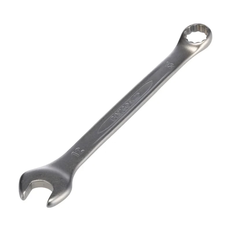 Bahco Combination Spanner 12 mm, 160mm Overall Length, Alloy Steel Chrome Finish 111M-12