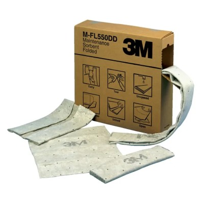 3M Spill Absorbent Sorbent Multi-Format for Workplace Safety, Water Based Product, Petroleum Based Product Use, 161.3L MF2001