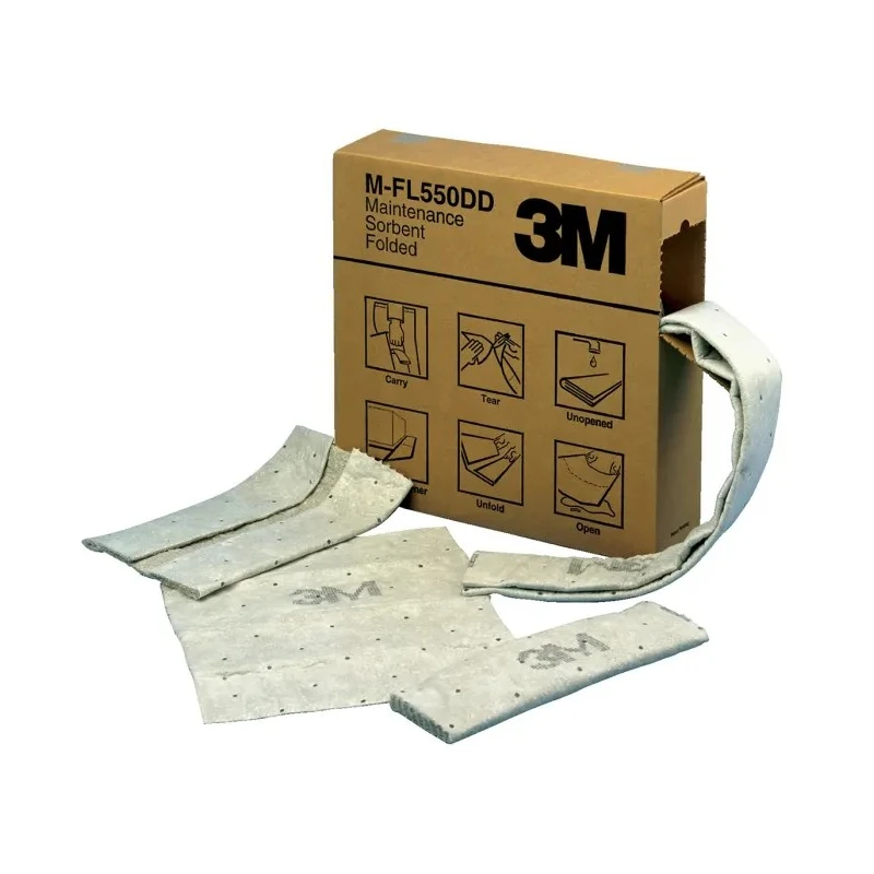 3M Spill Absorbent Sorbent Multi-Format for Workplace Safety, Water Based Product, Petroleum Based Product Use, 161.3L MF2001