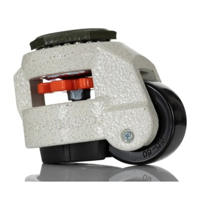 RS PRO Swivel Castor Heavy Duty 250 kg Load Capacity 50 mm Nylon Wheel 82 mm Height 25 mm Width 611-4414
