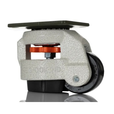 RS PRO Swivel Castor with 250 kg Load Capacity, 50 mm Nylon Wheel, Die Cast Aluminium Bracket, Powder Coated Frame 611-4420