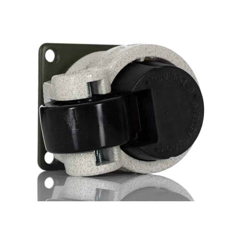 RS PRO Swivel Castor with 250 kg Load Capacity, 50 mm Nylon Wheel, Die Cast Aluminium Bracket, Powder Coated Frame 611-4420