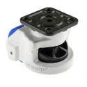 RS PRO Swivel Castor Wheel, 1500kg Load Capacity, 96mm Nylon Wheel, Aluminium Frame, Powder Coated, Model 611-4464
