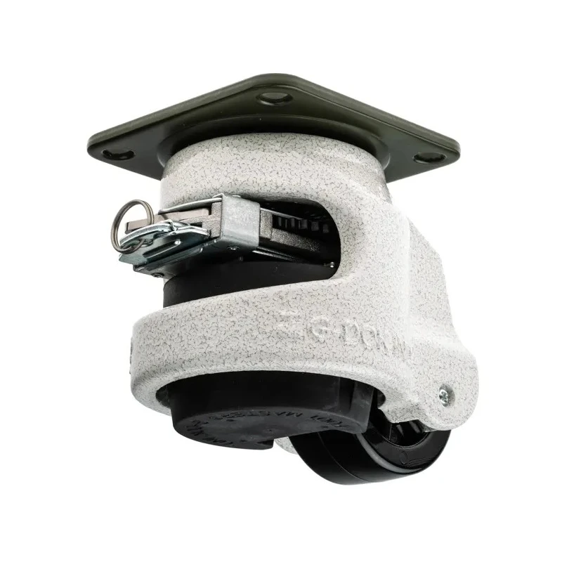 RS PRO Heavy Duty Swivel Castor 500 kg Load Capacity 63 mm Nylon Wheel 103 mm Height 30 mm Width 611-4436