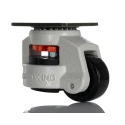 RS PRO Swivel Castor, 250 kg Load Capacity, 63 mm Nylon Wheel, Steel Plate Frame, Powder Coated 611-4458