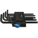 Wera 9-Piece Torx Key Set, L Shape, Extra Long Arm Steel Phosphate Finish 05024244001