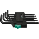 Wera 9-Piece Torx Key Set L Shape Long Arm Steel Phosphate Finish 05024242001