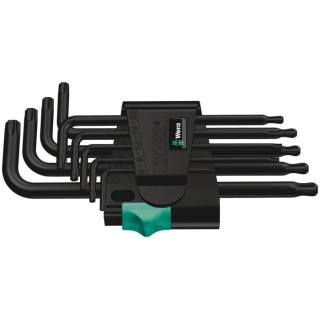 Wera 9-Piece Torx Key Set L Shape Long Arm Steel Phosphate Finish 05024242001