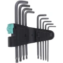 Wera 9-Piece Torx Key Set L Shape Long Arm Steel Phosphate Finish 05024242001