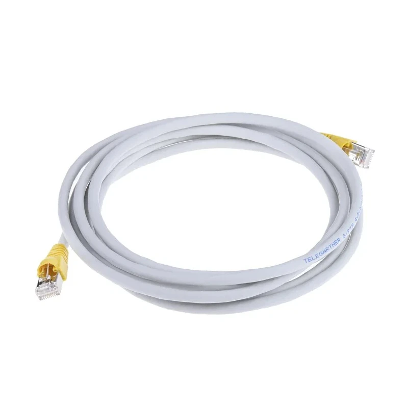 Telegartner Cat6a Shielded Ethernet Cable 3 m Grey Low Smoke Zero Halogen 