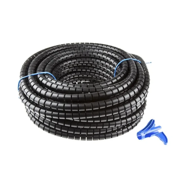 HellermannTyton Polypropylene Spiral Cable Wrap Black 21 mm Cable Diameter 25 m Length 161-64301 HWPP20-PP-BK