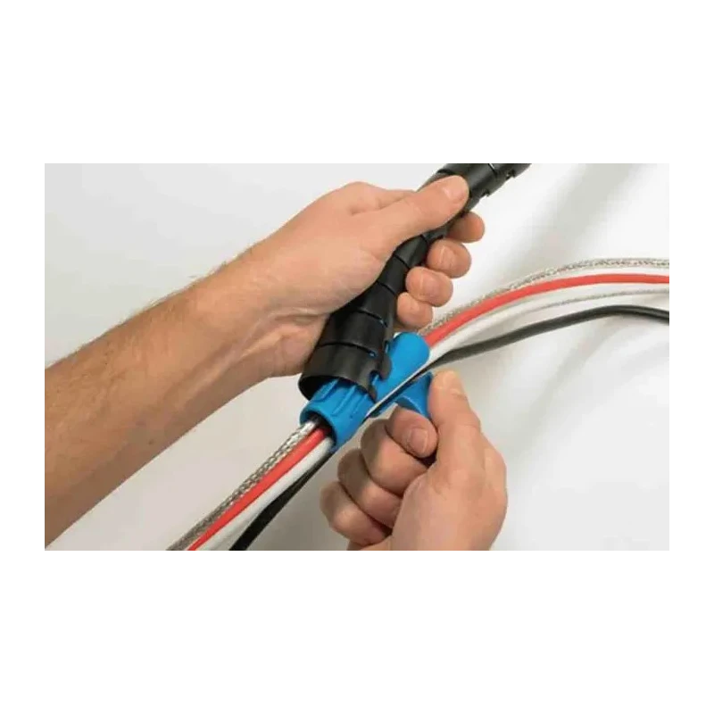 HellermannTyton Polypropylene Spiral Cable Wrap Black 21 mm Cable Diameter 25 m Length 161-64301 HWPP20-PP-BK