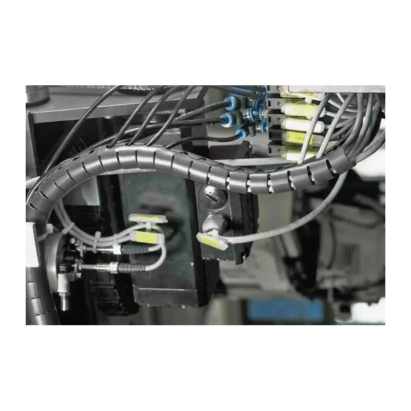 HellermannTyton Polypropylene Spiral Cable Wrap Black 21 mm Cable Diameter 25 m Length 161-64301 HWPP20-PP-BK