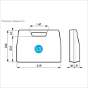 Gard Plasticases Rétro Plastic Transit Case Polypropylene Textured Finish 264x86x349 mm 255-4701