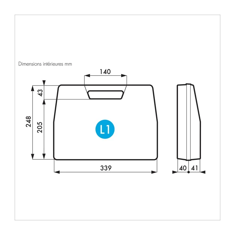 Gard Plasticases Rétro Plastic Transit Case Polypropylene Textured Finish 264x86x349 mm 255-4701