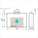 Gard Plasticases Classic Plastic Transit Case, 345 mm x 95 mm x 444 mm 255-4773