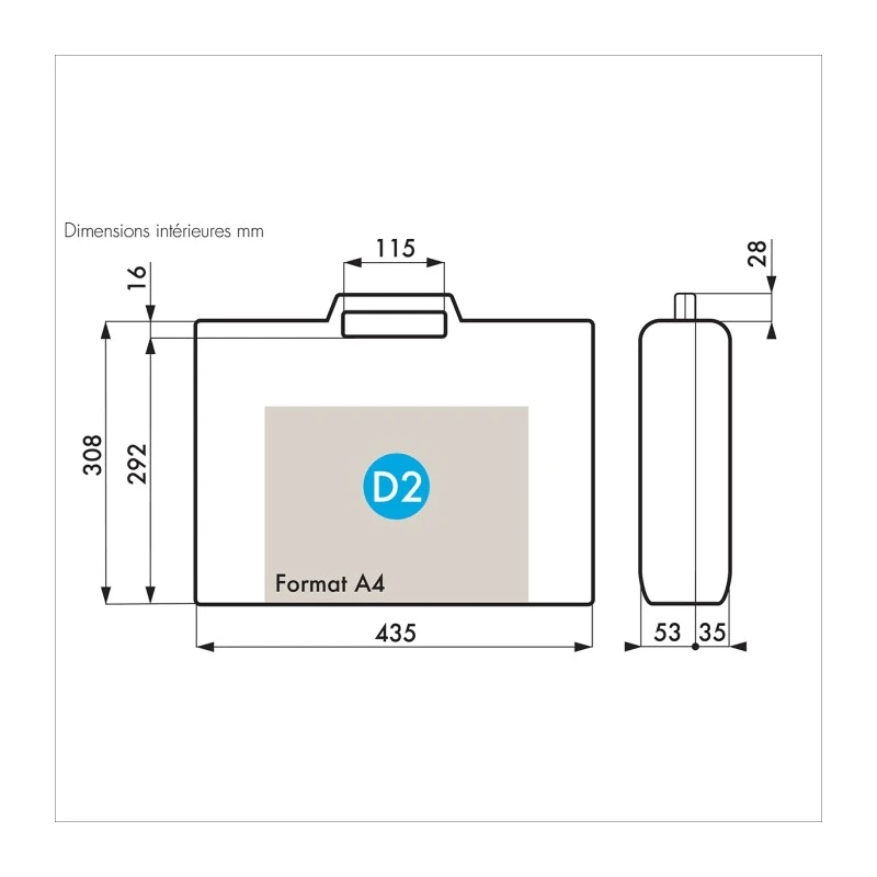 Gard Plasticases Classic Plastic Transit Case, 345 mm x 95 mm x 444 mm 255-4773