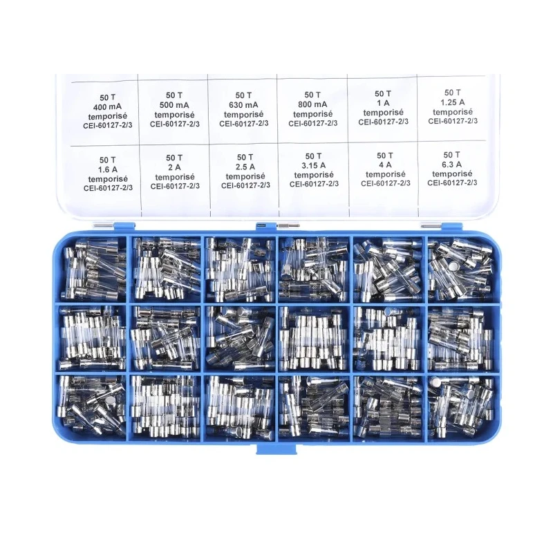RS PRO LBC Fuse Kit with 5 x 20mm Fuses, 360 Pieces, Various Current Ratings 611-8977