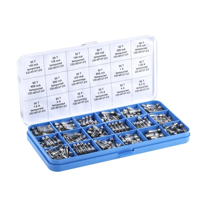 RS PRO LBC Fuse Kit with 5 x 20mm Fuses, 360 Pieces, Various Current Ratings 611-8977