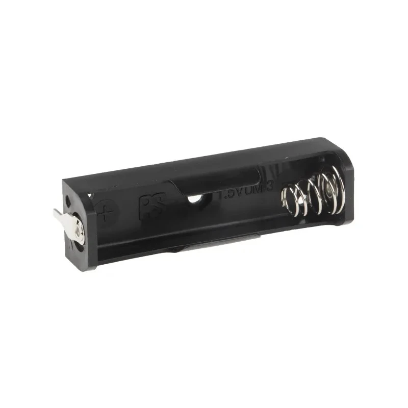RS PRO AA Battery Holder Coil Spring, PCB Mount, Polypropylene Body, 57.2x16.4x14.8 mm, Model 611-9576